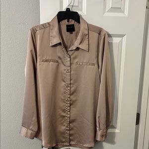 Silky Button-Up Blouse